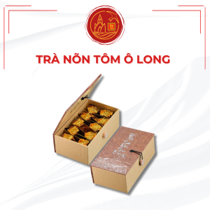 Trà Nõn Tôm Ô Long Cầu Tre Việt Hộp Gỗ 100g